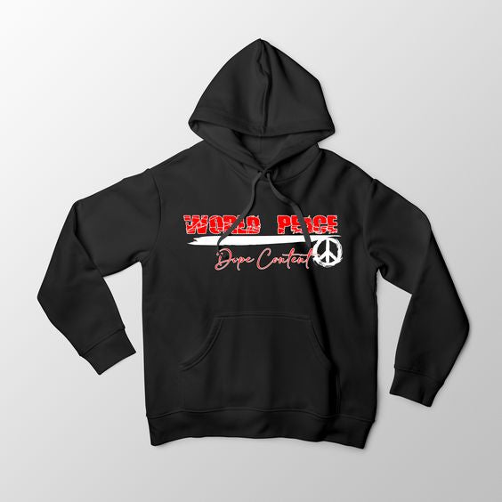 Dope Content World peace Hoodie